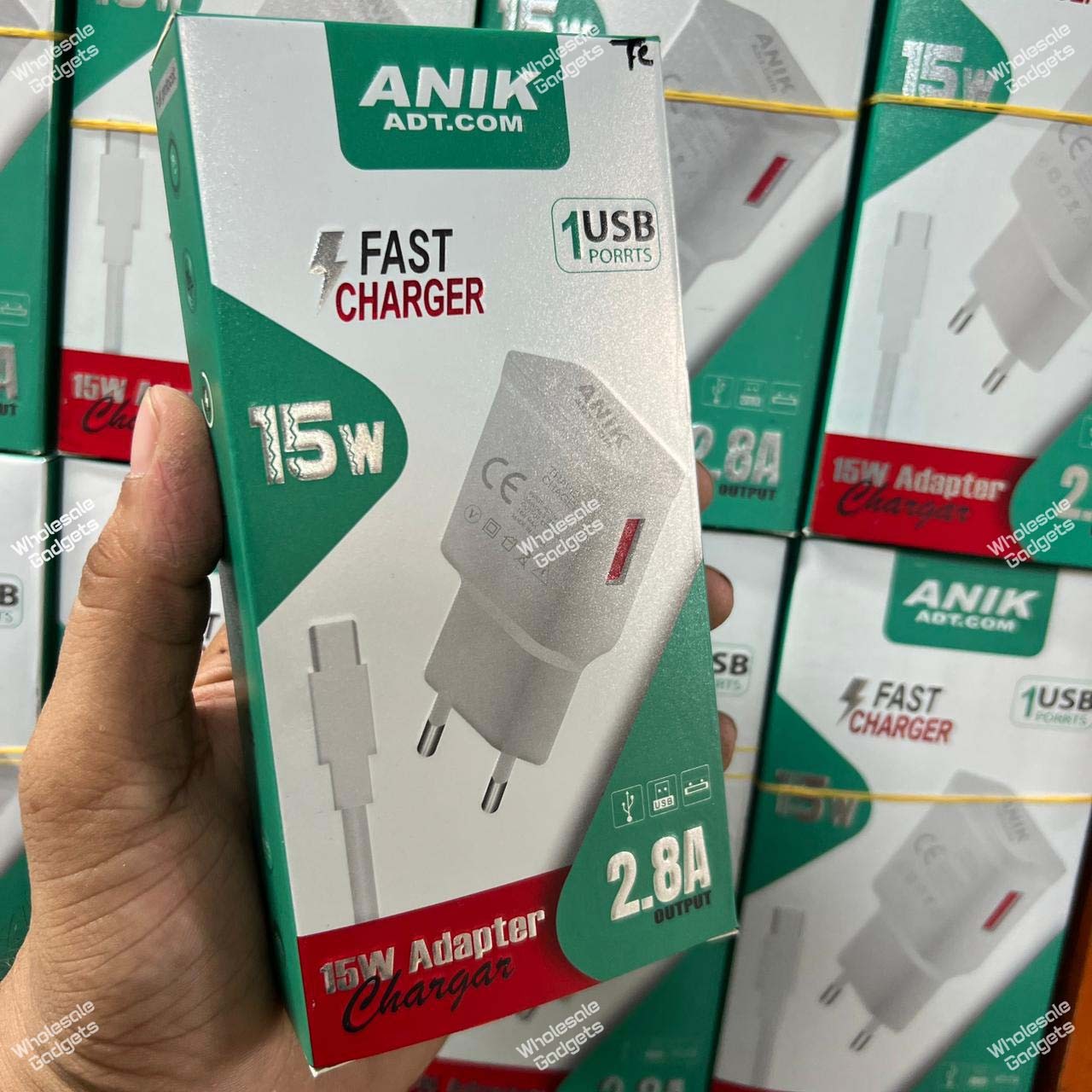 Anik 15W Fast Charger 2.8 A Power output adb