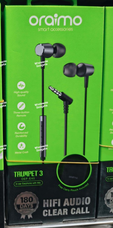 oraimo Trumpet 3 HIFI Audio In-Ear Headphones
